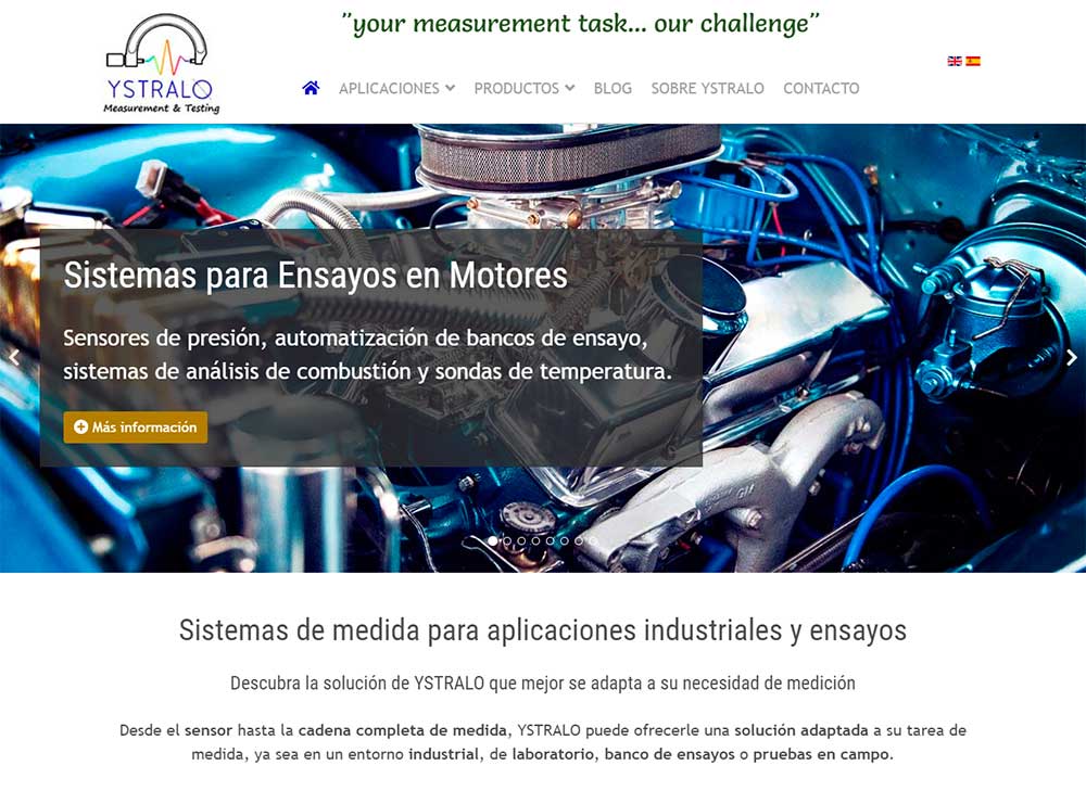 Páginas web en Madrid. Nueva referencia de Azaelia en el sector de ingeniería: Ystralo