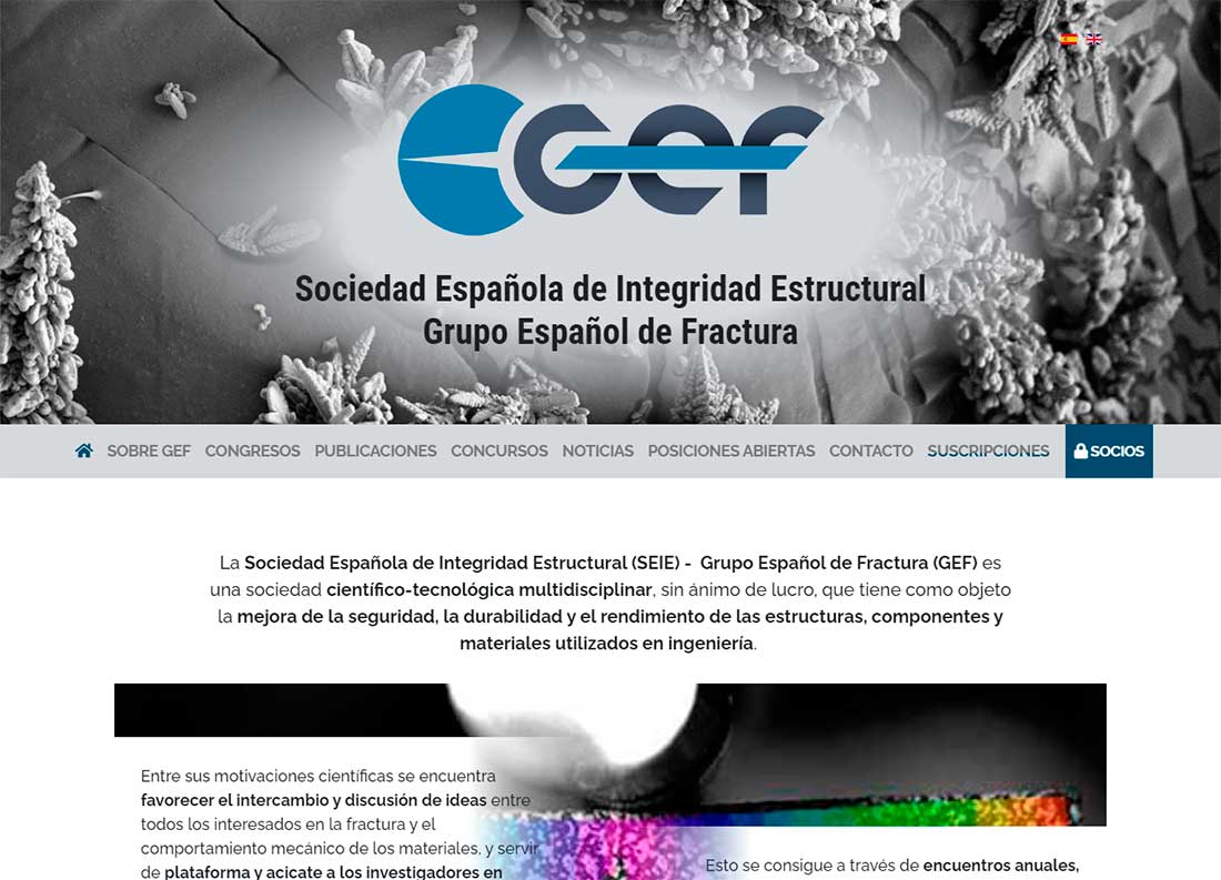 GEF. Nueva página web de Azaelia, en Madrid, en el sector de la ingeniería